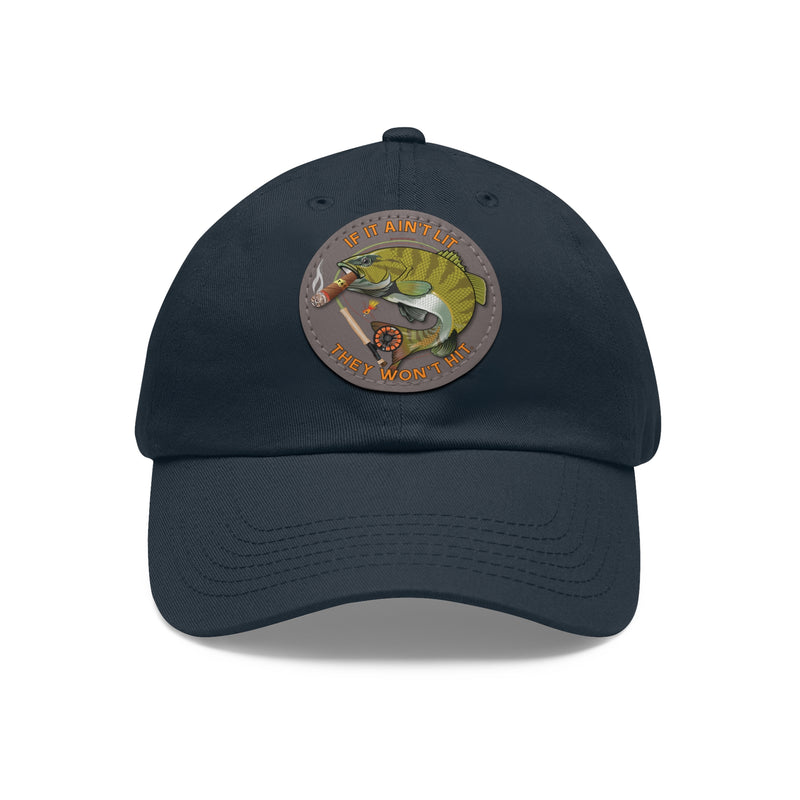 Load image into Gallery viewer, Smokin' Bass Cap Leather Patch Cap