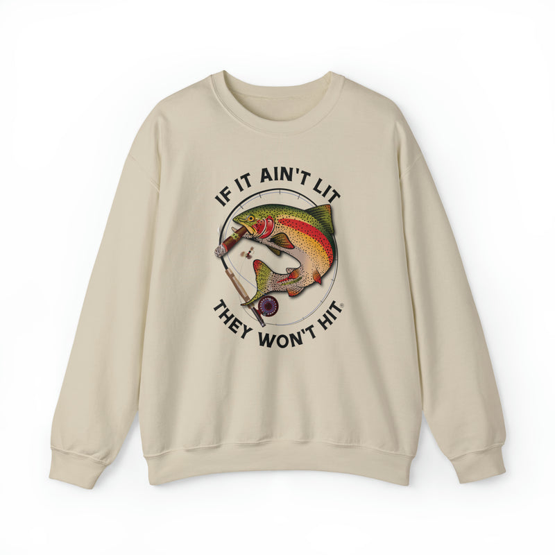 Load image into Gallery viewer, Smokin' Rainbow Trout Heavy Blend™ Crewneck Sweatshirt