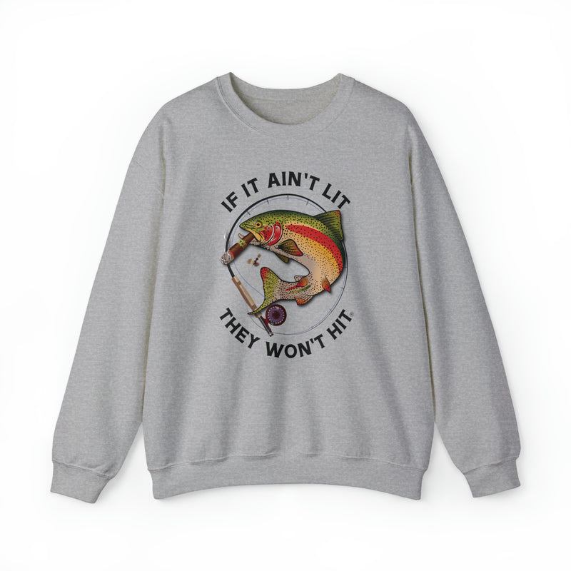 Load image into Gallery viewer, Smokin' Rainbow Trout Heavy Blend™ Crewneck Sweatshirt