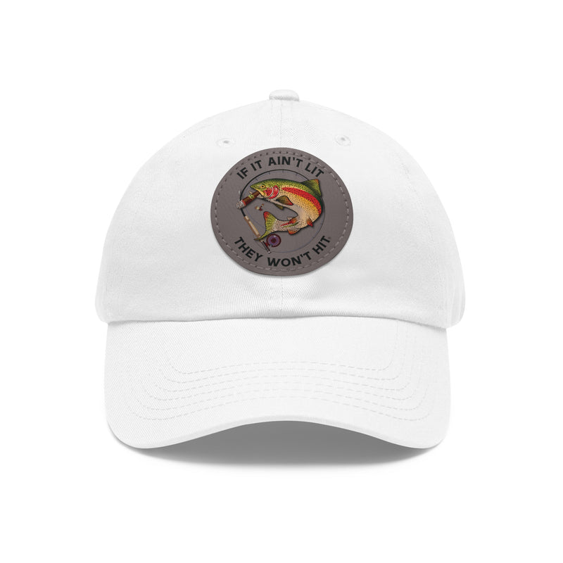 Load image into Gallery viewer, Smokin' Rainbow Trout Leather Patch Cap