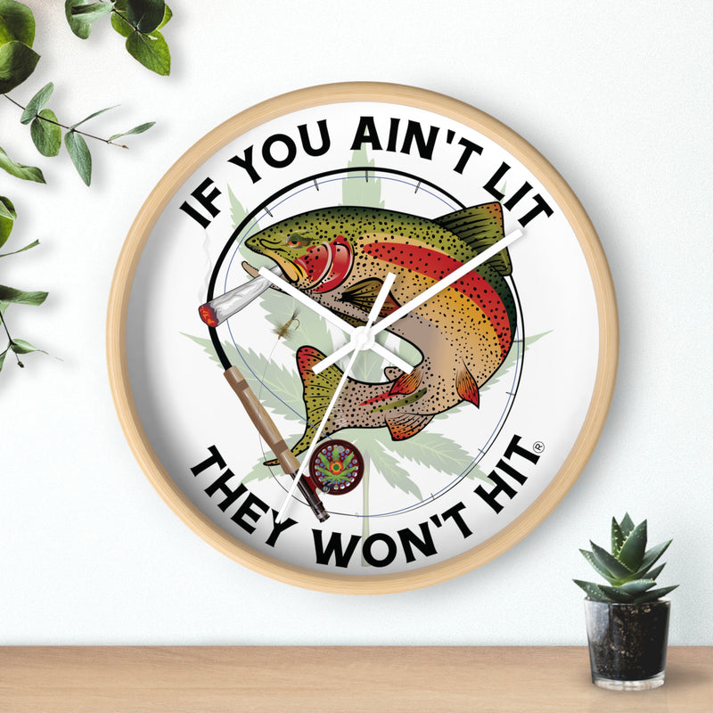 Load image into Gallery viewer, Doobie Rainbow Trout Wall Clock