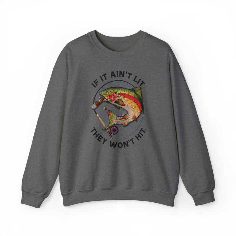 Load image into Gallery viewer, Smokin' Rainbow Trout Heavy Blend™ Crewneck Sweatshirt