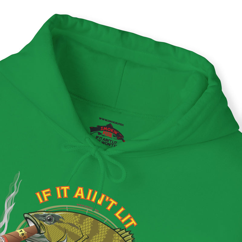 Load image into Gallery viewer, Smokin' Bass on the Fly Patriot Hoodie Sweatshirt