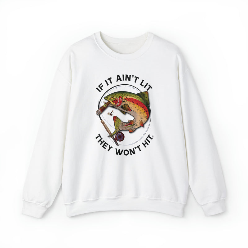 Load image into Gallery viewer, Smokin' Rainbow Trout Heavy Blend™ Crewneck Sweatshirt