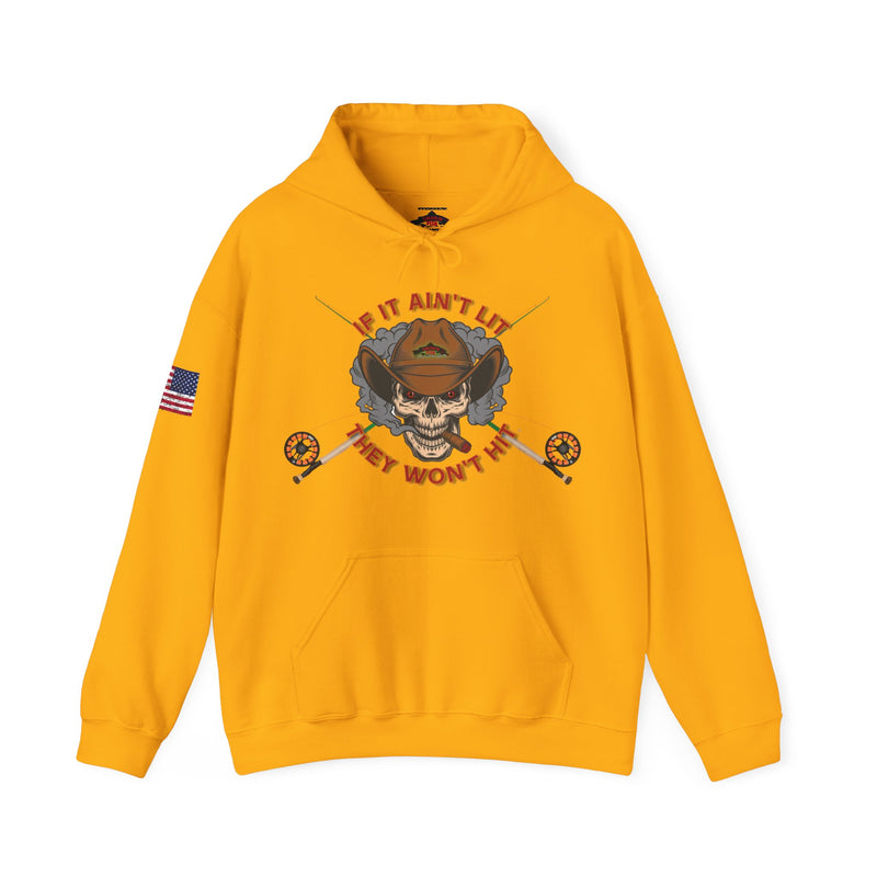Load image into Gallery viewer, Smokin' Skull Patriot Hoodie Sweatshirt