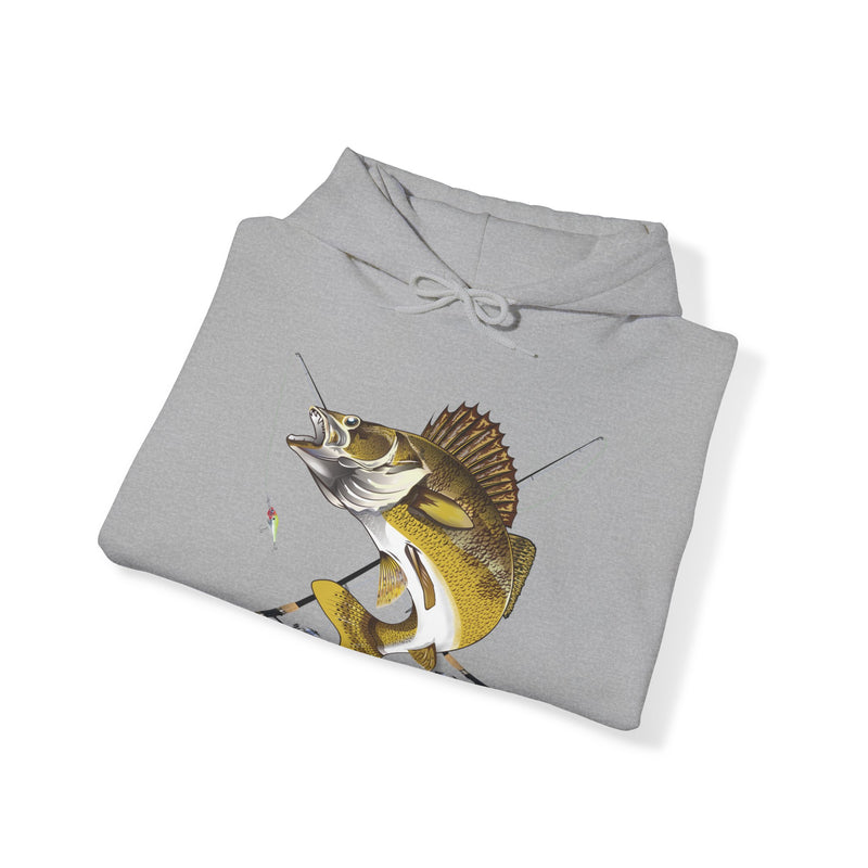 Load image into Gallery viewer, NO Smokin' Walleye Patriot Hooded Sweatshirt