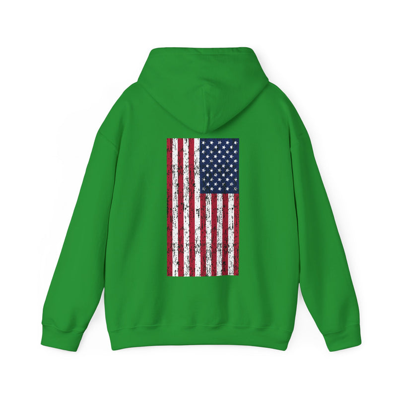 Load image into Gallery viewer, SMOKIN' Skull Spincast Americana Hoodie Sweatshirt