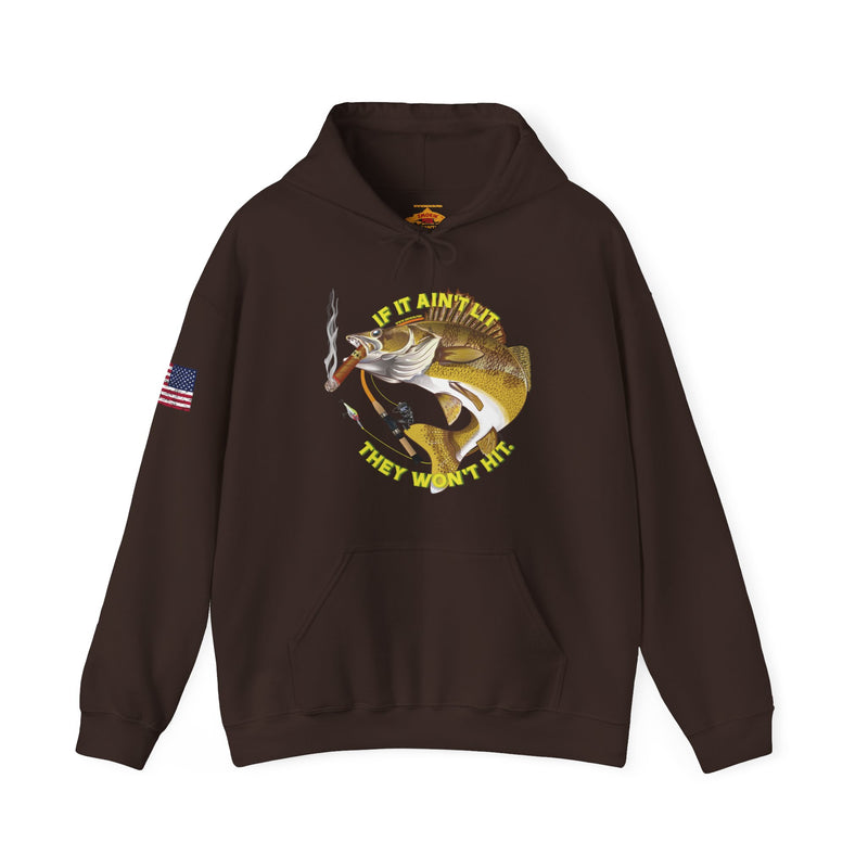 Load image into Gallery viewer, Smokin' Walleye Patriot Hoodie Sweatshirt