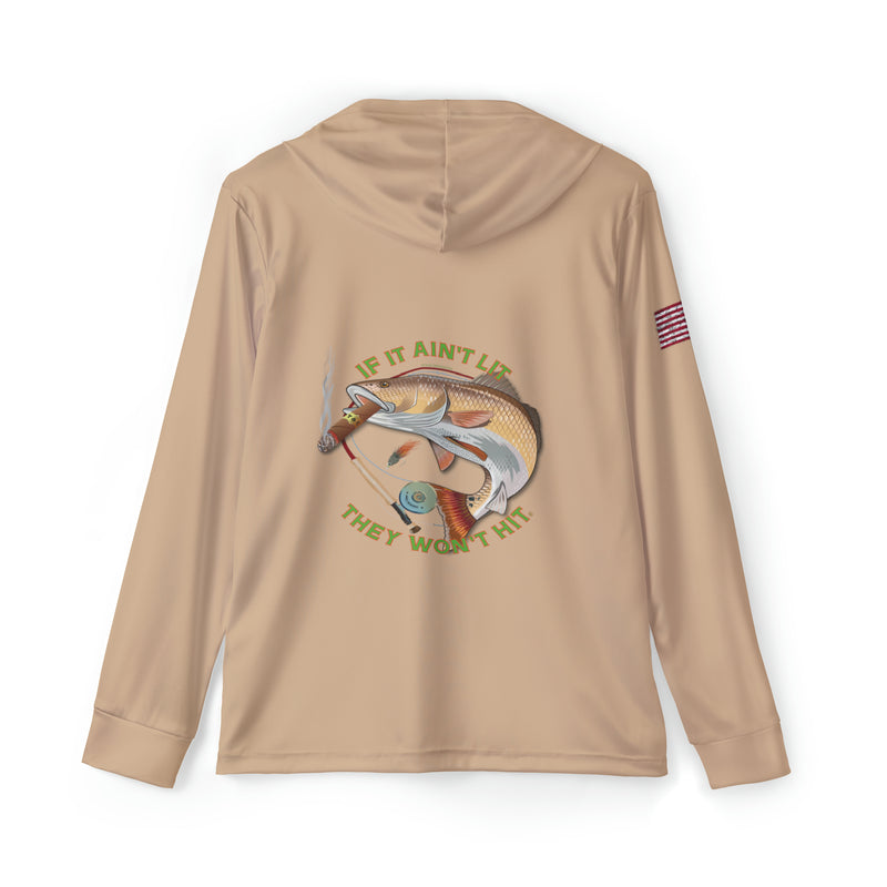Load image into Gallery viewer, Smokin' Redfish Patriot Fishing Hoodie | Sand