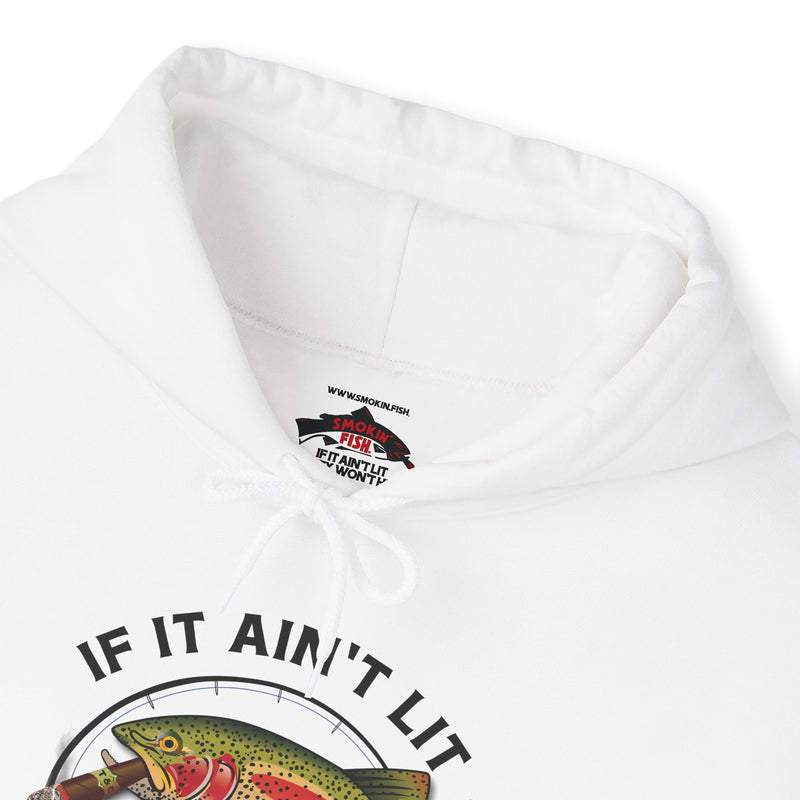 Load image into Gallery viewer, Smokin' Rainbow Trout Patriot Hoodie Sweatshirt