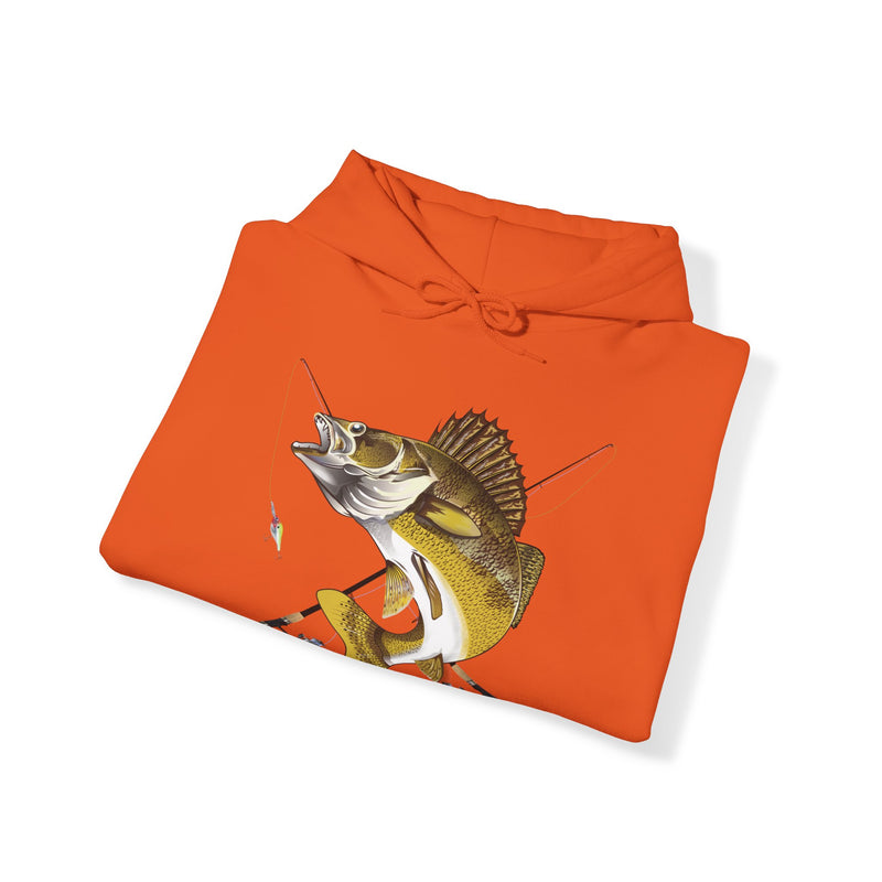 Load image into Gallery viewer, NO Smokin' Walleye Patriot Hooded Sweatshirt