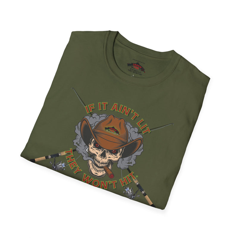 Load image into Gallery viewer, Smokin' Skull Spincast T-Shirt
