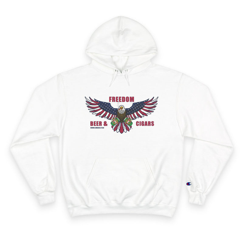Load image into Gallery viewer, Champion Freedom, Beer & Cigars Hoodie Sweatshirt with Double Dry® Technology
