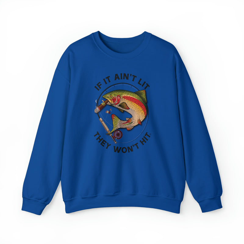 Load image into Gallery viewer, Smokin' Rainbow Trout Heavy Blend™ Crewneck Sweatshirt