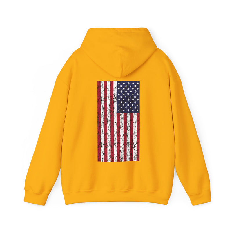 Load image into Gallery viewer, SMOKIN' Skull Spincast Americana Hoodie Sweatshirt