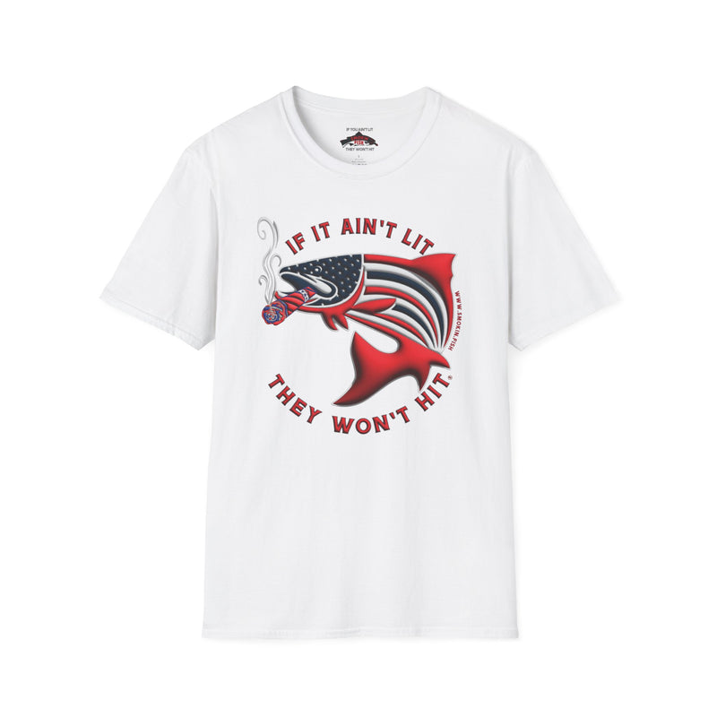 Load image into Gallery viewer, Smokin’ Fish® Americana Cigar T-Shirt