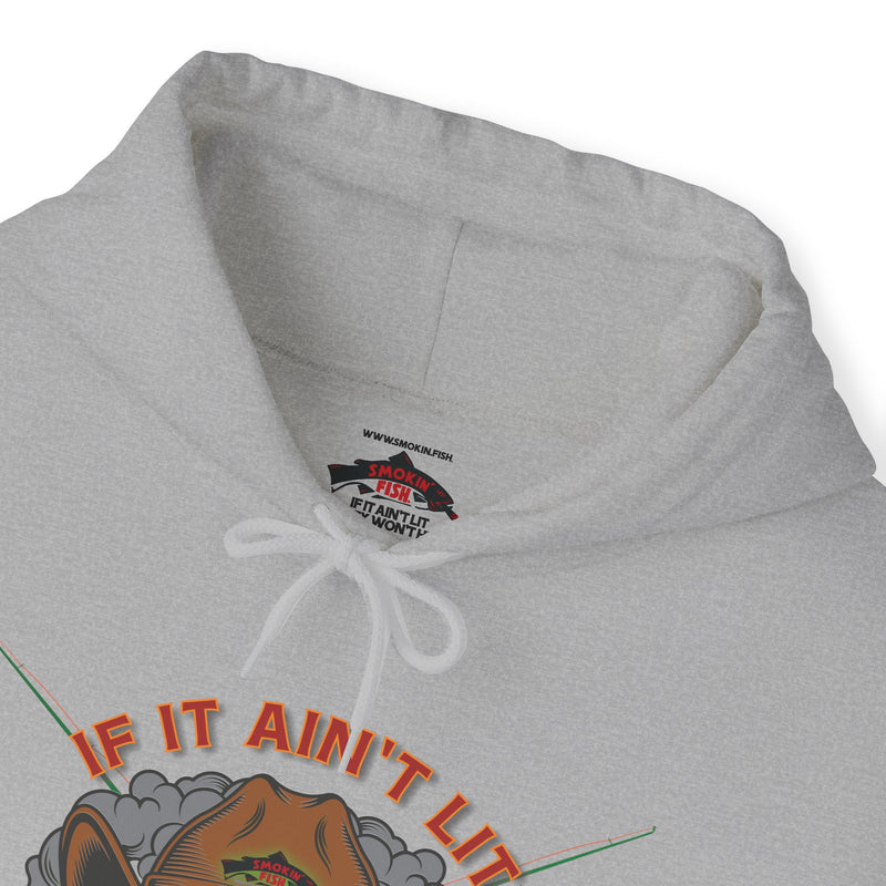 Load image into Gallery viewer, Smokin' Skull and Mega-Fish Patriot Hoodie Sweatshirt