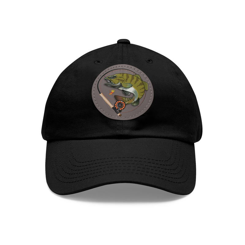 Load image into Gallery viewer, No Smokin' Bass Leather Patch Cap