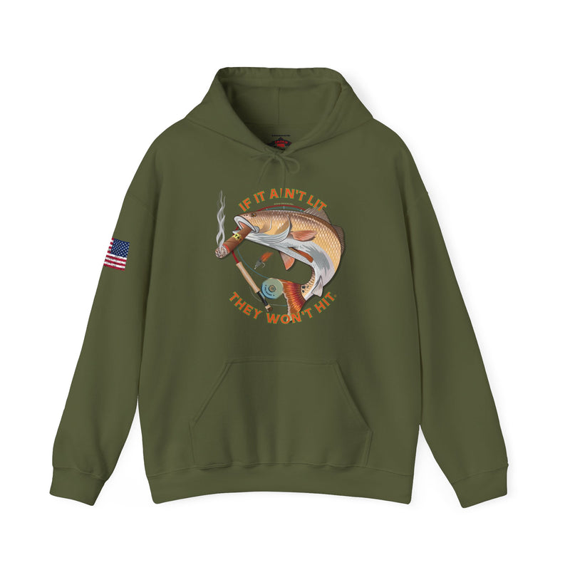 Load image into Gallery viewer, Smokin' Redfish Patriot Hooded Sweatshirt