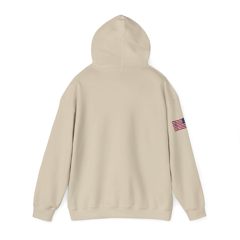 Load image into Gallery viewer, Smokin' Brown Trout & Mouse Patriot Hoodie Sweatshirt