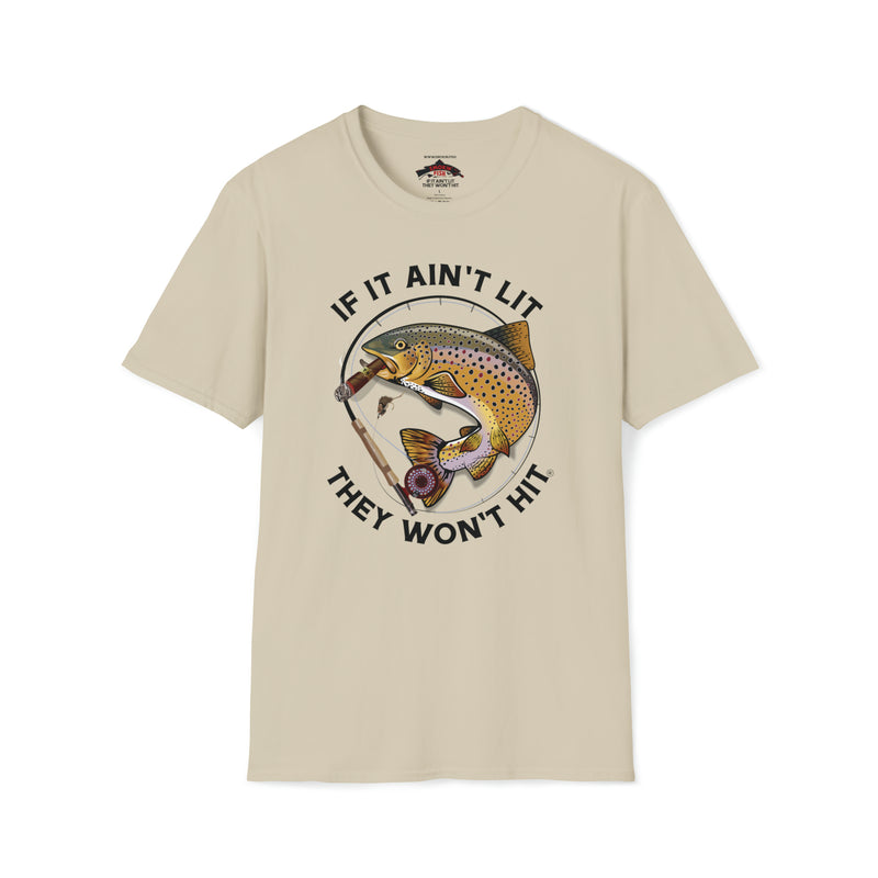 Load image into Gallery viewer, Smokin' Brown Trout & Mouse T-Shirt