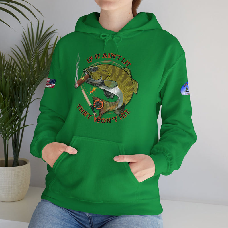 Load image into Gallery viewer, Co-Branded | Wildwood Smokin' Bass Patriot Hoodie Sweatshirt