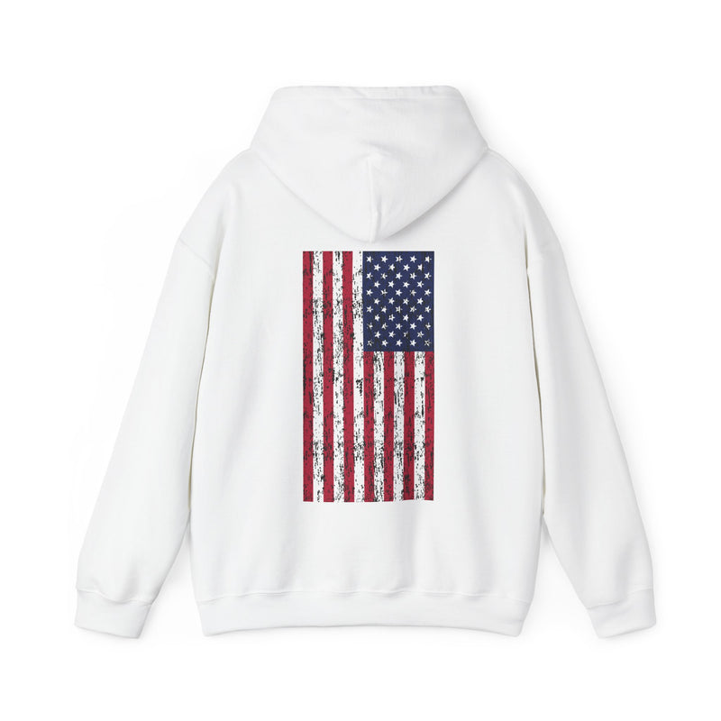 Load image into Gallery viewer, SMOKIN' Skull Spincast Americana Hoodie Sweatshirt