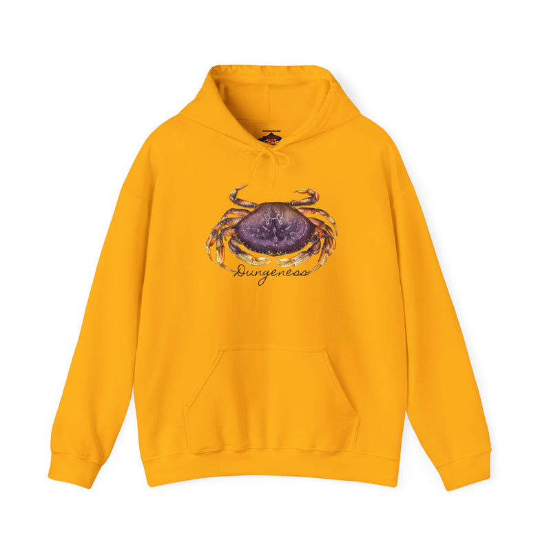 Load image into Gallery viewer, Dungeness Crab Hoodie Sweatshirt by ChartingNature.com