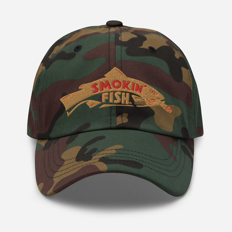 Load image into Gallery viewer, Smokin' Fish® Signature Embroidered Cap | Gold Fish