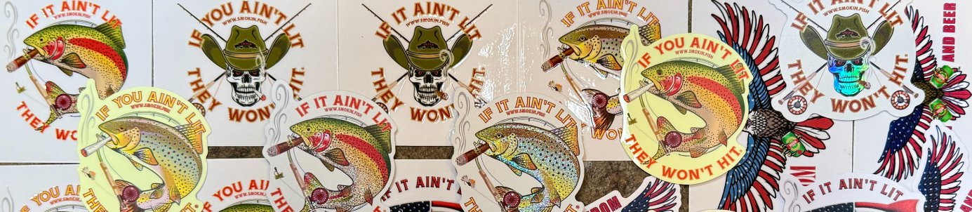 Smokin' Fish® Stay-Put Sticker Collection – Smokin' Fish Marketplace