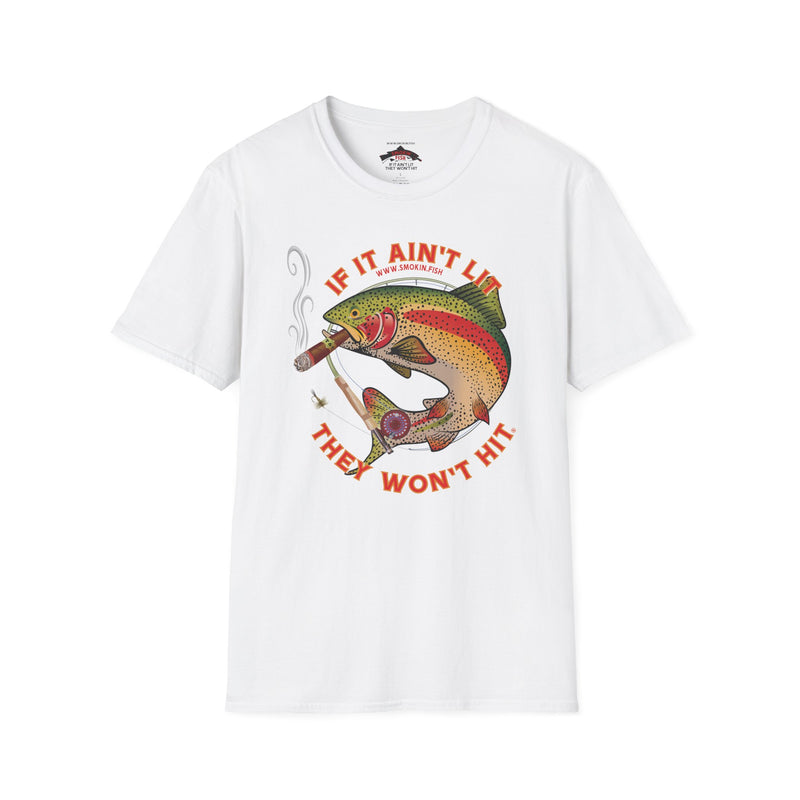 Load image into Gallery viewer, Smokin&#39; Rainbow Trout Cigar T-Shirt
