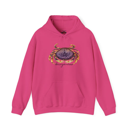 Dungeness Crab Hoodie Sweatshirt by by ChartingNature.com