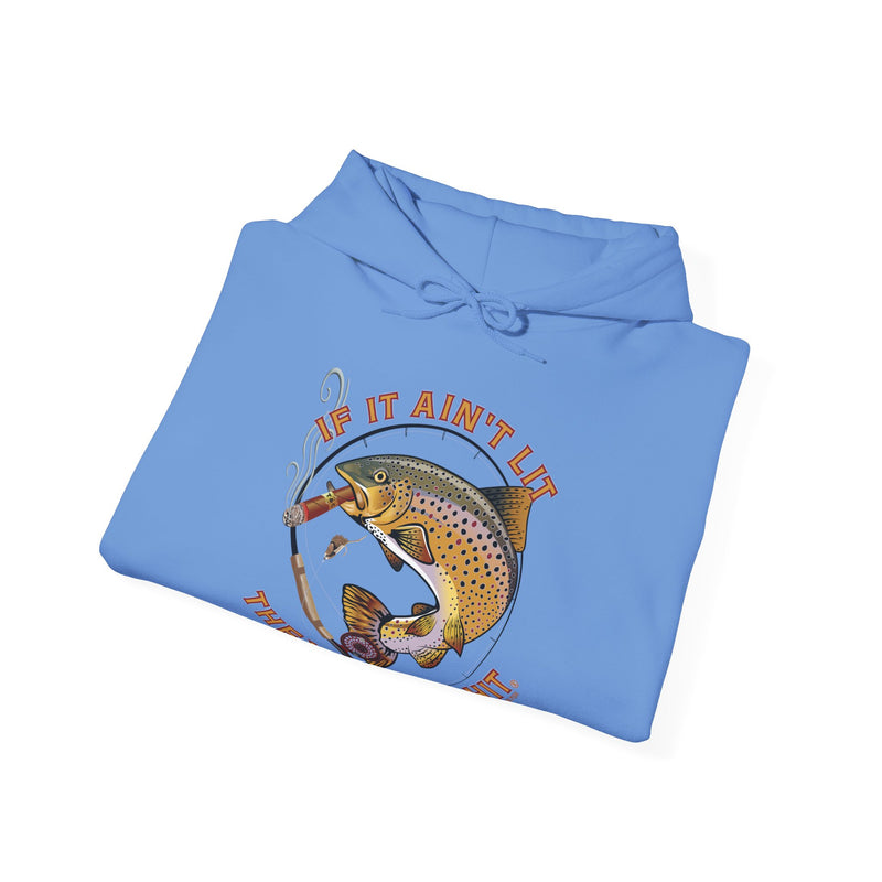 Load image into Gallery viewer, Smokin&#39; Brown Trout &amp; Mouse Hoodie

