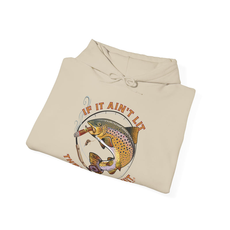Load image into Gallery viewer, Smokin&#39; Brown Trout &amp; Mouse Hoodie
