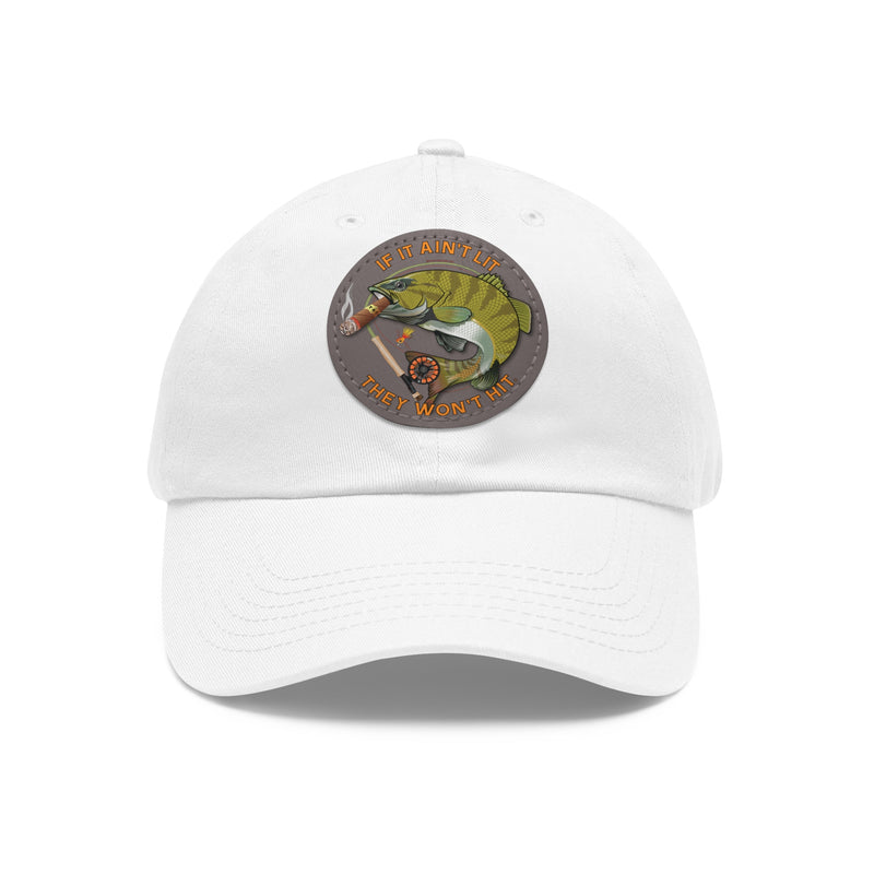 Load image into Gallery viewer, Smokin&#39; Bass Cap Leather Patch Cap

