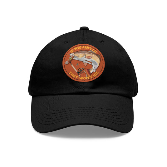 Smokin' Redfish Cap with Leather Patch