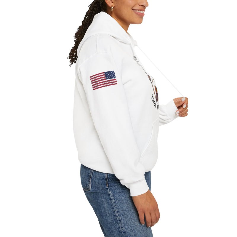 Load image into Gallery viewer, Smokin&#39; Brown Trout Patriot Hoodie Sweatshirt
