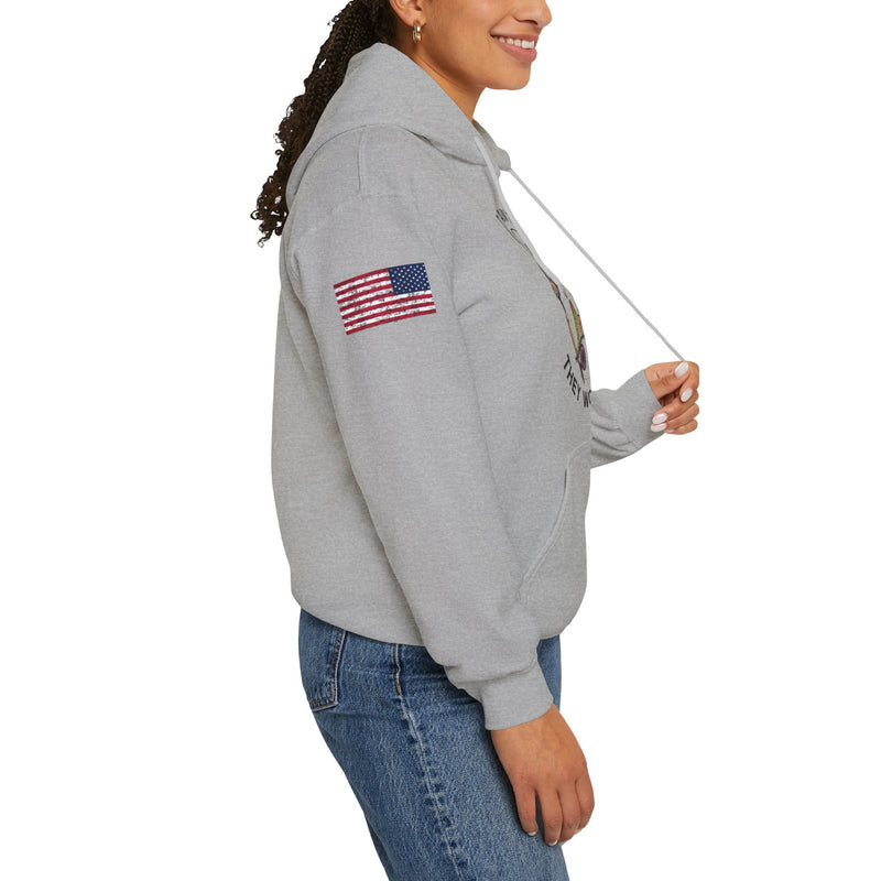 Load image into Gallery viewer, Smokin&#39; Rainbow Trout Patriot Hoodie Sweatshirt
