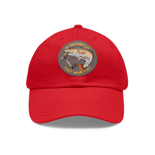 Smokin' Redfish Cap with Leather Patch