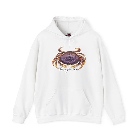 Dungeness Crab Hoodie Sweatshirt by ChartingNature.com