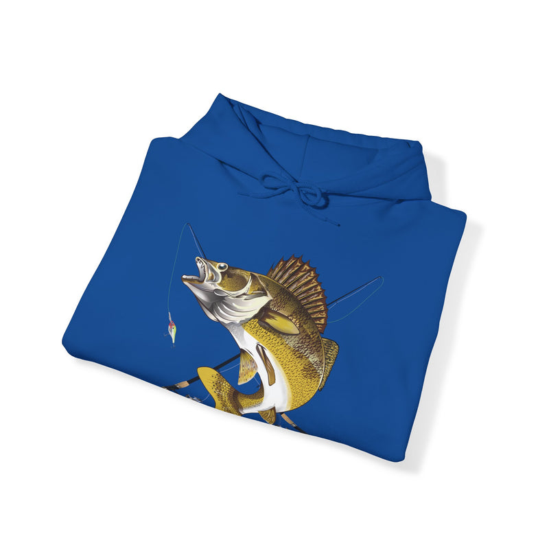 Load image into Gallery viewer, NO Smokin&#39; Walleye Patriot Hooded Sweatshirt
