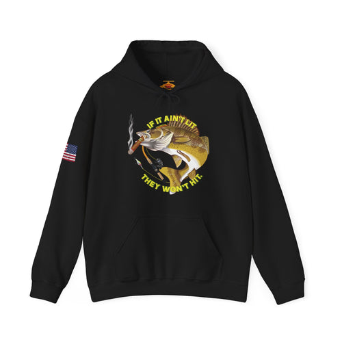 Smokin' Walleye Patriot Hoodie Sweatshirt
