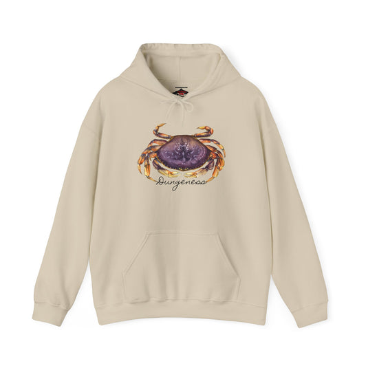 Dungeness Crab Hoodie Sweatshirt by by ChartingNature.com