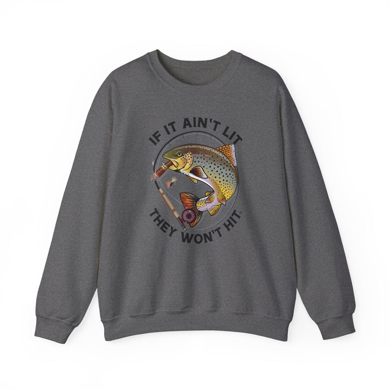 Load image into Gallery viewer, Smokin&#39; Brown Trout Heavy Blend™ Crewneck Sweatshirt
