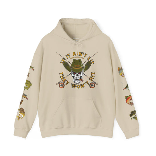 SMOKIN' Skull Mega-Fish Patriot Hoodie