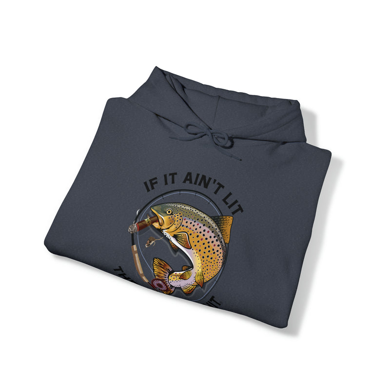 Load image into Gallery viewer, Smokin&#39; Brown Trout &amp; Mouse Heavy Blend™ Hoodie Sweatshirt
