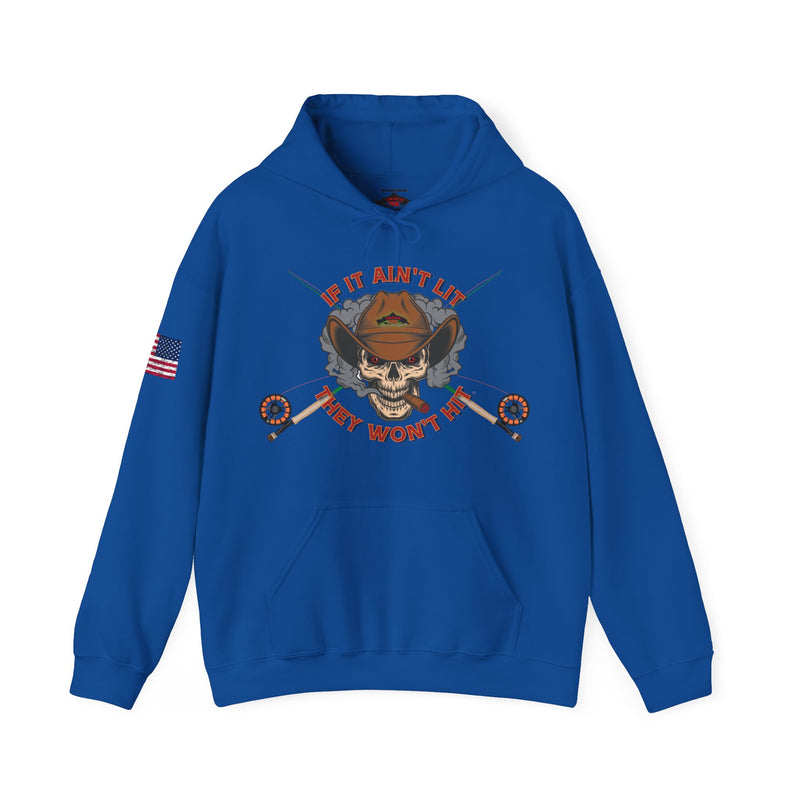 Load image into Gallery viewer, Smokin&#39; Skull Patriot Hoodie Sweatshirt
