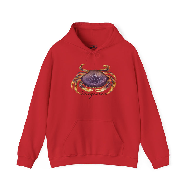 Load image into Gallery viewer, Dungeness Crab Hoodie Sweatshirt by by ChartingNature.com
