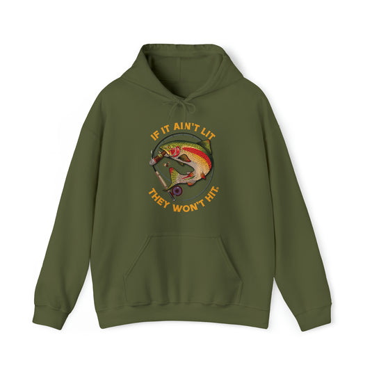 Smokin' Rainbow Trout Heavy Blend™ Hoodie Sweatshirt