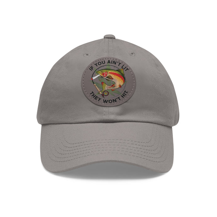 Doobie Rainbow Trout Leather Patch Cap